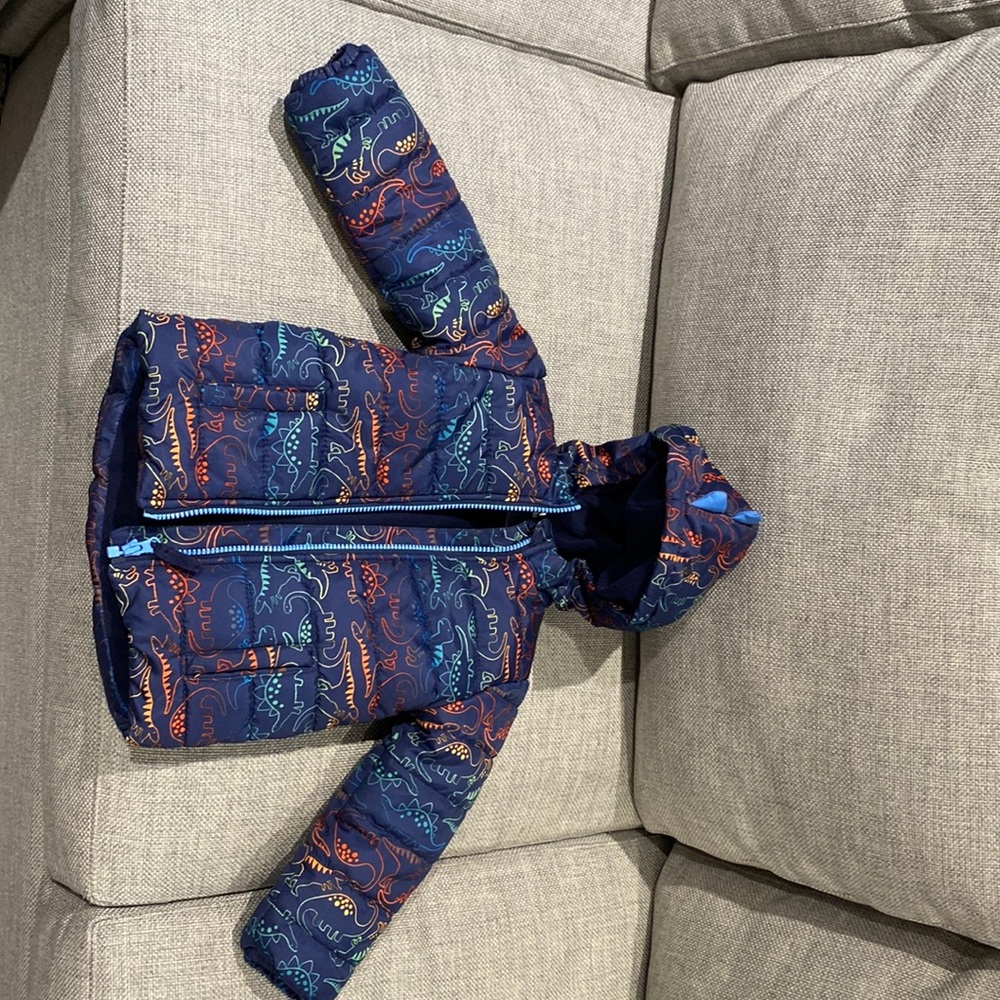 Little Me Dinosaur Puffer Coat- 18 months